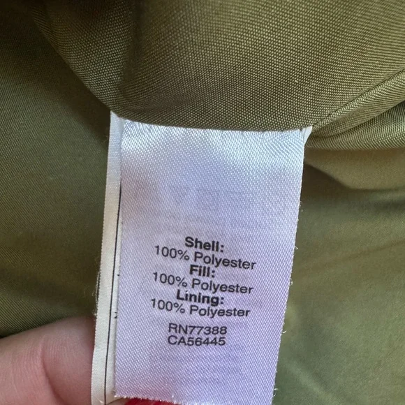 Olive Green Quilted Vest - Picture 3 of 4